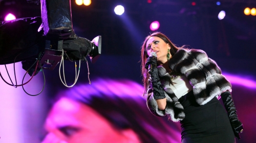 Ceca ispred Skupštine