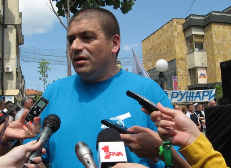 Protest oružara u Kragujevcu / Foto: Biljana Nenković