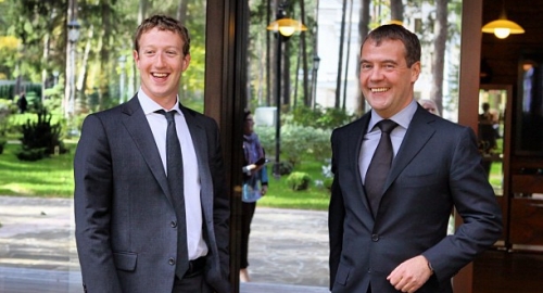 Dimitrij Medvedev i Mark Zakerberg
