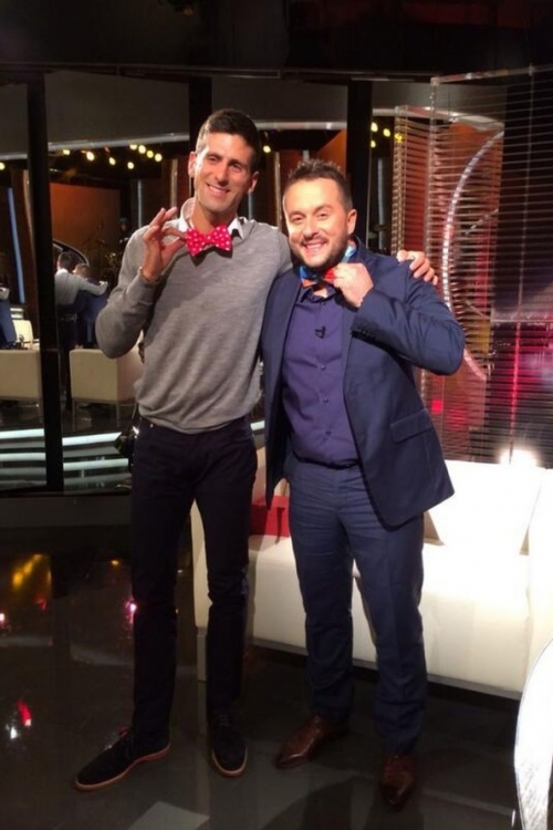 Novak Đoković i Ivan Ivanović / Foto: Twitter/@veceivan