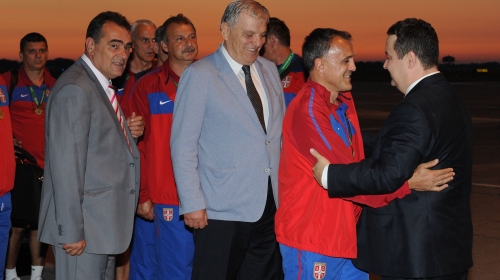 Doček fudbalera / Foto: Fonet
