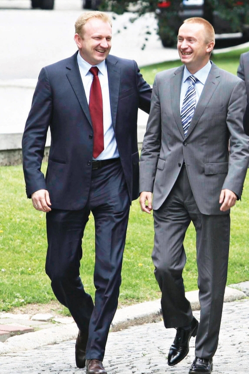 Pobednici: Dragan Đilas i Bojan Pajtić