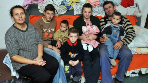 Milomir i Leposava sa decom