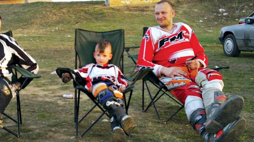 Dragoslav sa petogosišnjim sinom