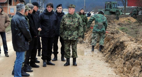Vojska u poplavljenim Lučanima / Foto: Ministarstvo odbrane Srbije | Foto: 