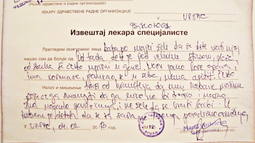 Psiholog je u izveštaju  jasno naveo da je protiv povratka dečaka rođenoj baki