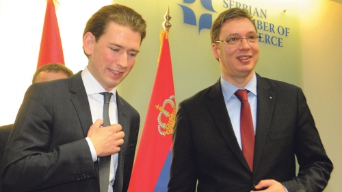 Zadovoljni: Kurc i Vučić