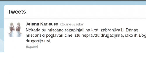 Hrišćani ne slušaju Boga! - Jelena Karleuša