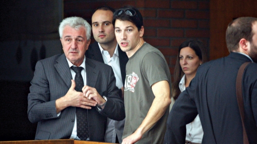 Savić sa advokatom Momčilom Bulatovićem