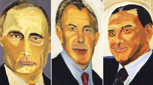 Vladimir Putin, Toni Bler i Silvio Berluskoni
