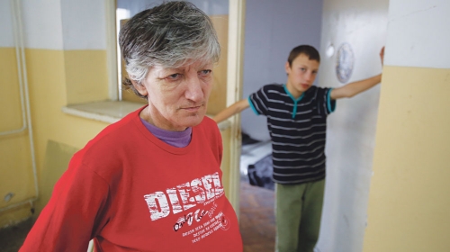 Danica Dobrić sa  sinom Zoranom