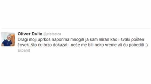 Dulić tvit