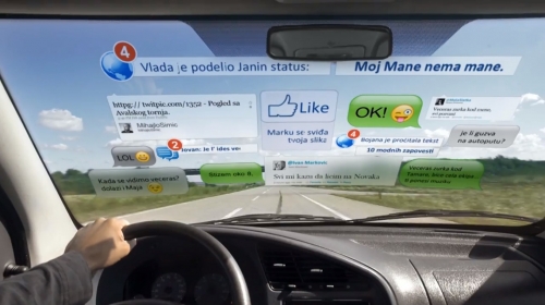 Ne koristite telefon za volanom!
