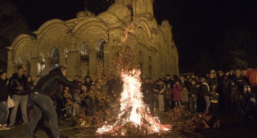 Božićna liturgija, manastir Gračanica