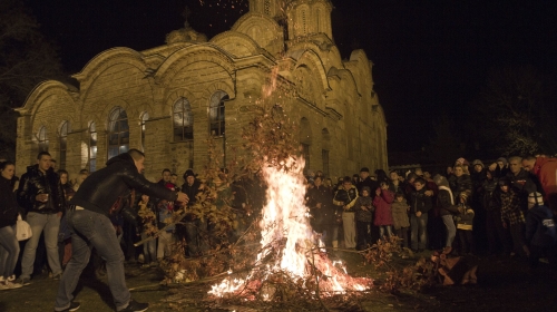 Božićna liturgija, manastir Gračanica