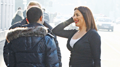 Sa odmora u  studio gde  sprema novi  singl: Aleksićeva