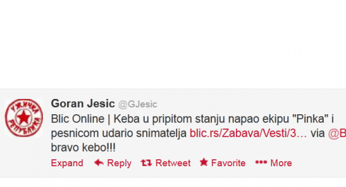 Ješićev tvit podrške!