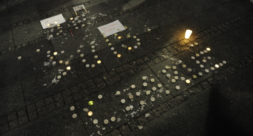 Beograđani odali poštu novinarima "Šarli ebdoa" | Foto: 