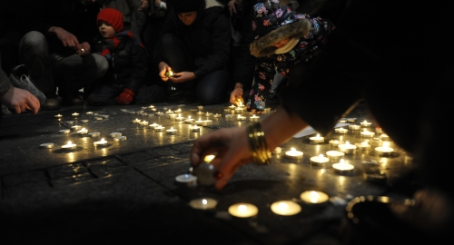Beograđani odali poštu novinarima "Šarli ebdoa" | Foto: 