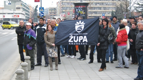 Protest radnika „Župe“ zbog neisplaćenih zarada