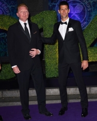 Novak Đoković i Boris Beker