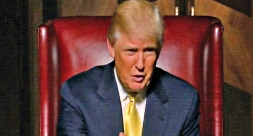 Već  godinama vodi  gledani šou  „Slavni šegrt”:  Donald  Tramp