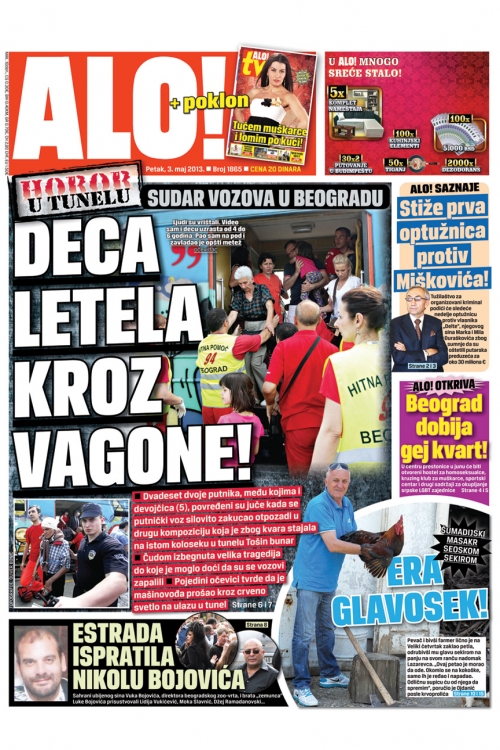 Naslovna strana „Alo!“ od 3. maja