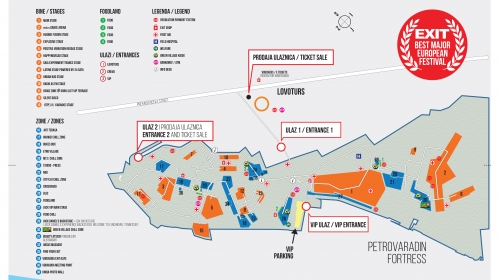 Mapa EXIT (kliknite na sliku za uvećanje)