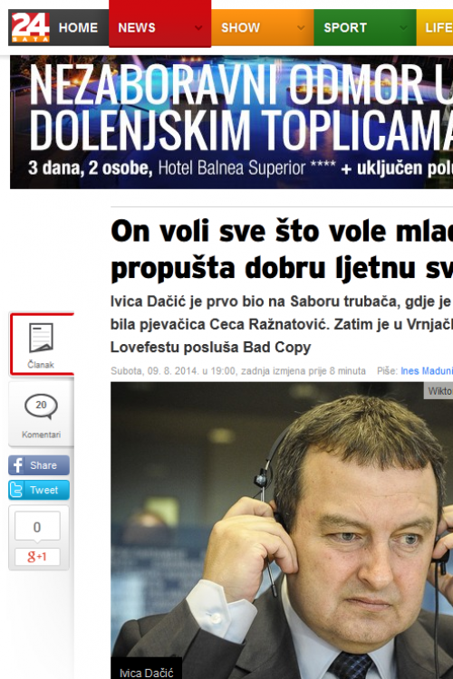 Njegov glas daleko se čuje