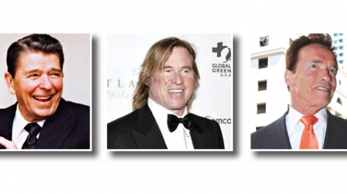 Ronald Regan, Val Kilmer i Arnold Švarceneger