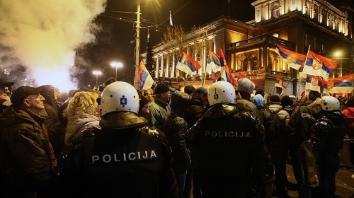 Protest desničara u Beogradu