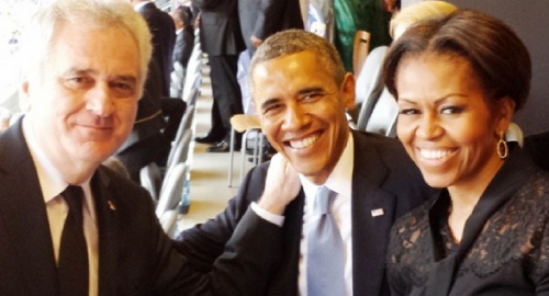 Predsednik Nikolić sa predsednikom SAD-a, Barakom Obamom