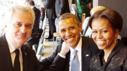 Predsednik Nikolić sa predsednikom SAD-a, Barakom Obamom