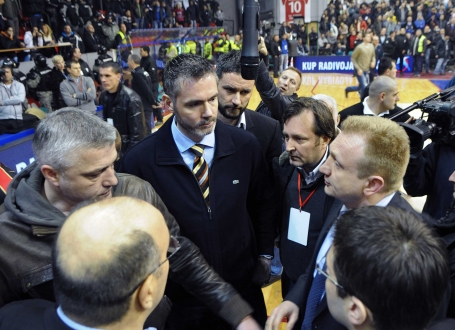Dragan Đilas sa čelnicima KK Partizan