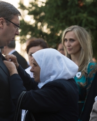 Vučić, Srebrenica Foto: Tanjug / Srđan Ilić 11.7.