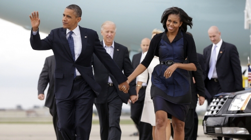 Barak i Mišel Obama sa Džo Bajdenom