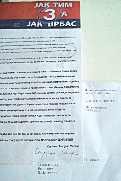 Naličje kampanje u Vrbasu