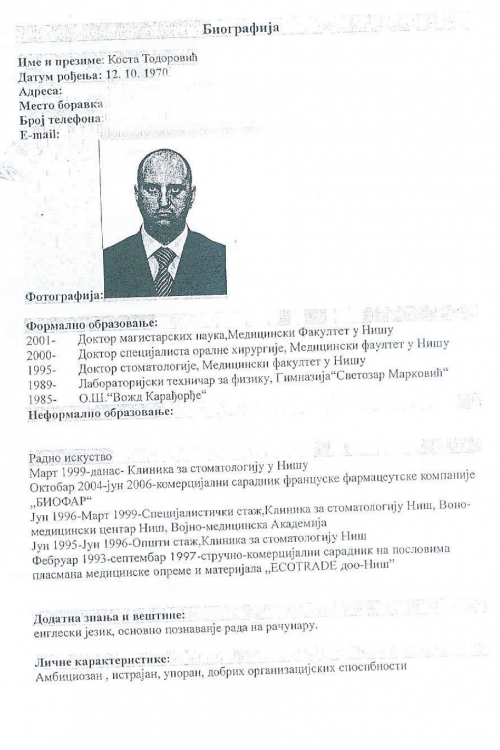 „Radi se o tehničkoj grešci, odnosno grešci u prekucavanju“,  tvrdio je juče za „Alo!“ dr Kosta Todorović