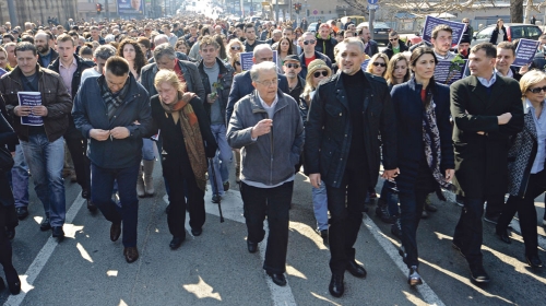 Čedomir Jovanović i LDP u šetnji za Zorana