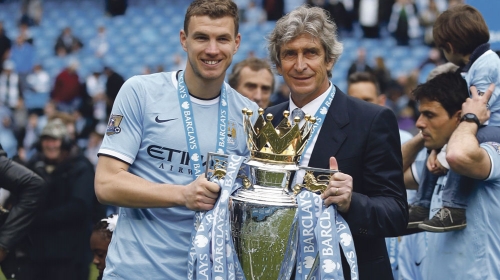 Tandem  za uspeh:  Džeko i  Pelegrini