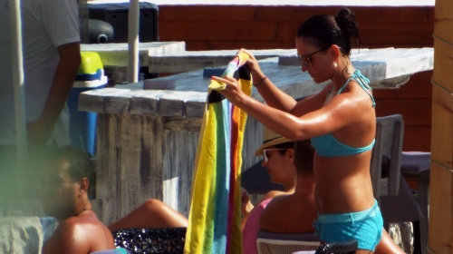 Na plaži su delovali  i više nego prisni