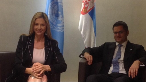 Mira Sorvino i Vuk Jeremić