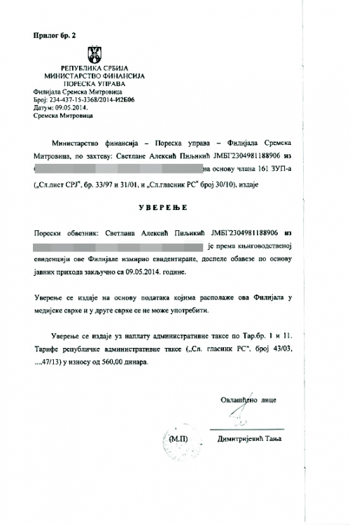 Sekini dokazi