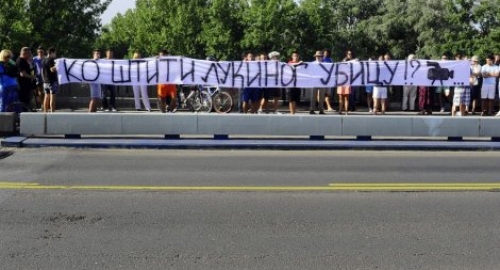 Protest na mostu