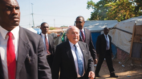 Uvažen na Haitiju: Blater u poseti