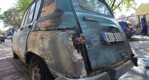 Auto eksplodirao u centru Niša
