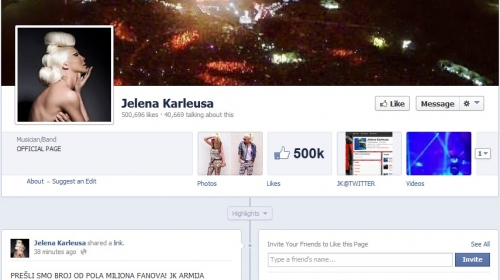 Fejsbuk profil Jelene Karleuše