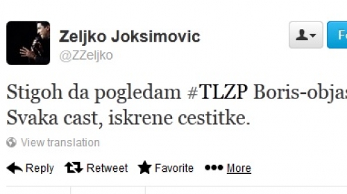 Željko Joksimović oduševljen Borisovim nastupom