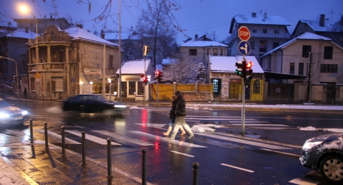 Raskrsnica na kojoj se desio udes.