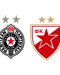 Grbovi FK Partizan i FK Crvena zvezda